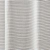 72-inch Grey and White Stripes Cotton Shower Curtain with Tassels