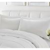 King/Cal King Traditional Microfiber Reversible 3 Piece Comforter Set in White