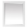 32-in x 28-in Bathroom Wall Mirror with White Solid Wood Frame