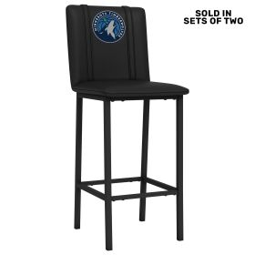 Bar Stool 500 with Minnesota Timberwolves Primary Logo Set of 2