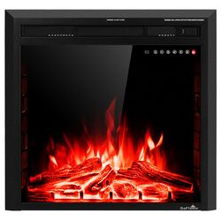 26" 750W-1500W Fireplace Electric Embedded