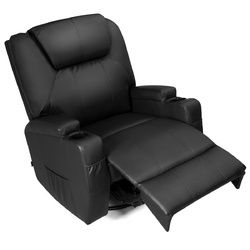 8 Heated Swivel Point Massage Recliner Chair