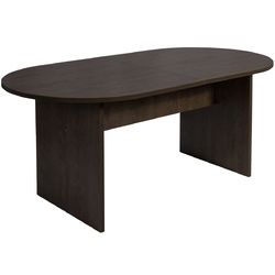 69" x 35" Oval Conference Table with Rectangle Panel Base