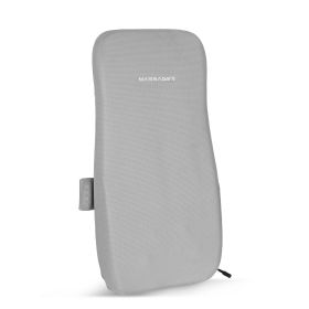 1 Set Full Back Massager With Rolling Kneading Nodes Soothing Heating 3D Deep Tissue Shiatsu Chair Massage Pad For Lumbar Upper Lower Back Gift F (Color: Grey)