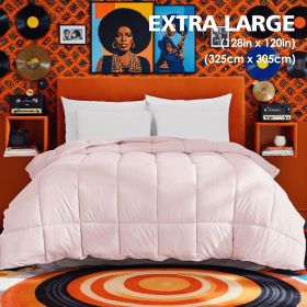 Extra Large Pink Quilt Inner, Comfortable, Soft, And Skin-friendly Oversized Duvet, Machine Washable, Suitable For Home Bedroom Use, All-season V (Option: Q)