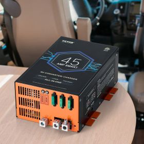 RV Converter 45 Amp 110V AC To 12V DC RV Power Converter Battery Charger (Color: Black)