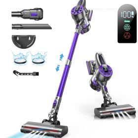 450W 36kPa Powerful Cordless Handheld Vacuum With LED Display, 40-Minute Battery Life, Rechargeable, Suitable For Home Use And Cleaning Pet Hair, (Color: Purple)