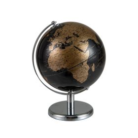 Modern Decorative Tabletop Earth Globe for Household/Office Decor (Color: Gold & Black, Type: Decor Supplies)
