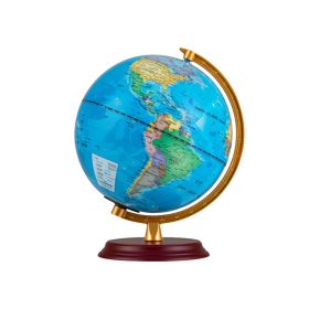 Modern Decorative Tabletop Earth Globe for Household/Office Decor (Color: Blue, Type: Decor Supplies)